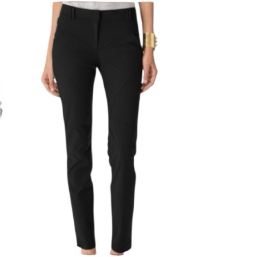 Rebecca Minkoff Black‎ Cadillac Polished Twill Skinny Pants